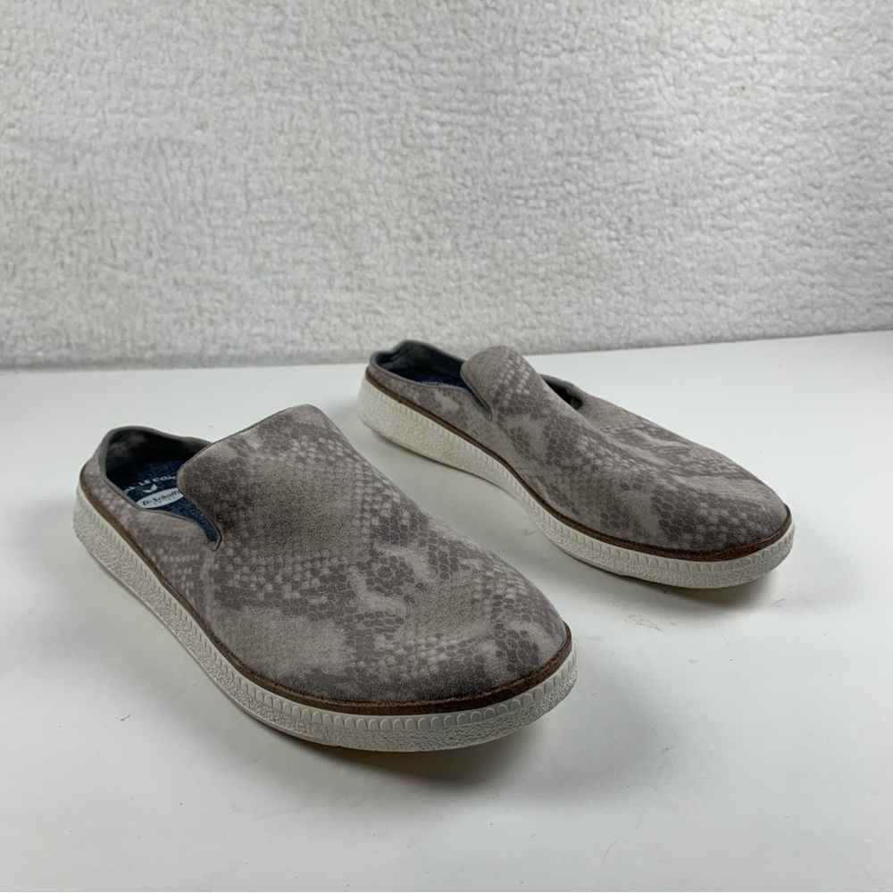 Dr. Scholls Womens Sink In Slide Mules Light GRAY Animal Print US 9.5 M‎ 7357